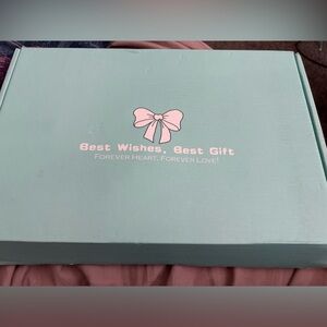 Mint Green Gift Box with Pink Bow design Mother day picture frame